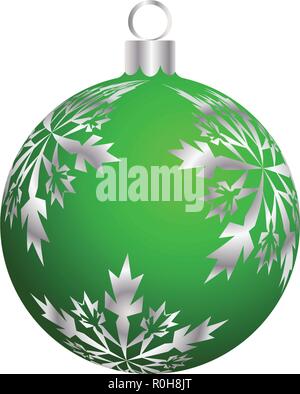 Weihnachten (Neujahr) Ball. Farbe auf Weiß. Vector Illustration. Stock Vektor