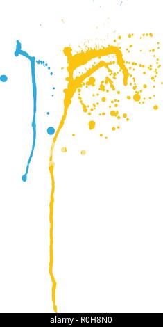 Grunge Muster. Farbe auf Weiß. Vector Illustration. Stock Vektor