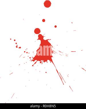 Grunge Muster. Farbe auf Weiß. Vector Illustration. Stock Vektor