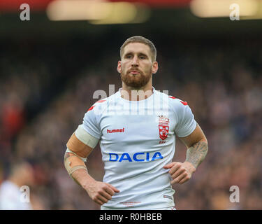 4. November, Anfield, Liverpool, England; Rugby League International Test Match, England V Neuseeland; Sam Tomkins von England Credit: Mark Cosgrove/News Bilder Stockfoto