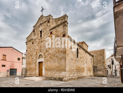 San Basilio Kirche, 11. Jahrhundert, pre-romanischen Stil, in Troia, Apulien, Italien Stockfoto