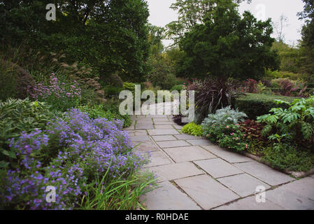 Herbst Blick auf den Wintergarten im Central Park, New York City. Stockfoto