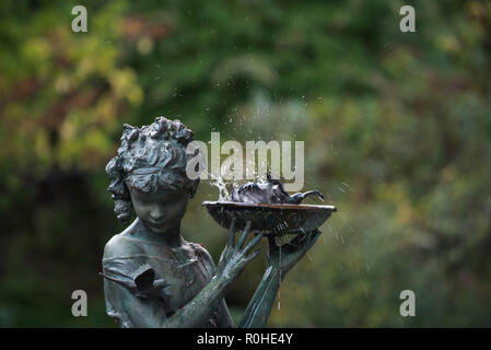 Herbst Blick auf den Wintergarten im Central Park, New York City. Stockfoto