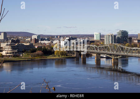 Ein Foto von Ottawa vom Parliament Hill, perfekt zum Online News & Blogs Stockfoto