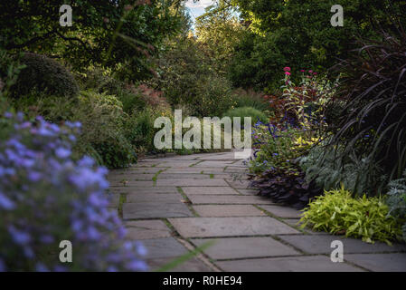 Herbst Blick auf den Wintergarten im Central Park, New York City. Stockfoto