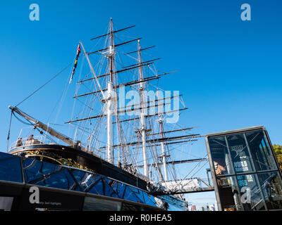 Cutty Sark Clipper Ship, British Museum Schiff, Greenwich, London, England, UK, GB. Stockfoto