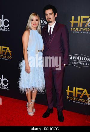 Hollywood, Kalifornien, USA. 04 Nov, 2018. Olivia Hamilton, Damien Chazelle 026 nimmt an der 22. jährlichen Hollywood Film Awards im Beverly Hilton Hotel am 4. November in Beverly Hills, Kalifornien 2018. Credit: Tsuni/USA/Alamy leben Nachrichten Stockfoto