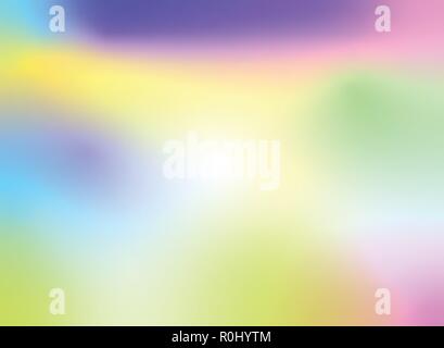 Abstrakte farbenfrohe verschwommenen Hintergrund design holographische Stil. Vector Illustration Stock Vektor