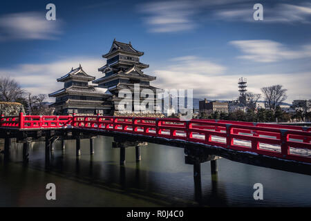 Schloß Matsumoto, Nagano Präfektur Stockfoto