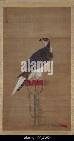 Vintage oriental bird Malerei Stockfoto