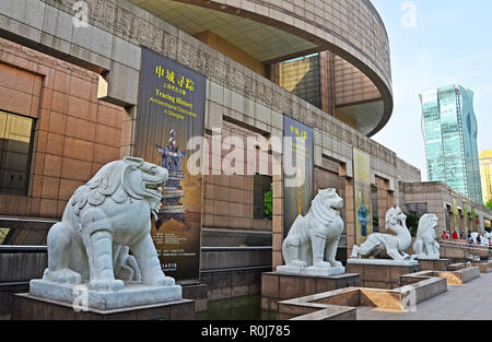 Das Shanghai Museum von lokalen Architekten Xing Tonghe, Renmin Road, People's Square, Shanghai, China Stockfoto