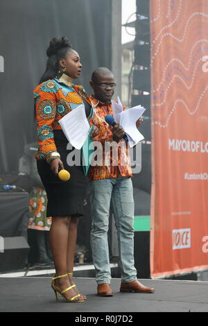 Afrika auf dem Platz auf dem Trafalgar Square 27. Oktober 2018, London, UK. Stockfoto