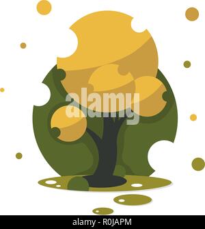 Schönen Herbst Baum für Ihr Design Illustration Kunst Stock Vektor