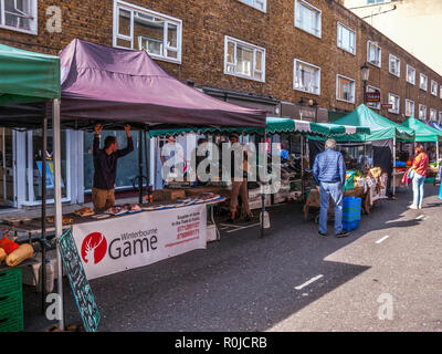 Bute Street Bauernmarkt, South Kensington, London Stockfoto