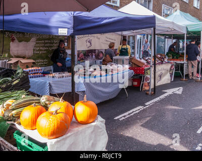 Bute Street Bauernmarkt, South Kensington, London Stockfoto