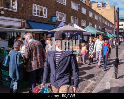 Bute Street Bauernmarkt, South Kensington, London Stockfoto