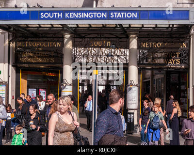 South Kensington Station, London Stockfoto