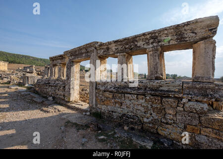 Die Ruinen der römischen Stadt Hierapolis, Türkei Stockfoto