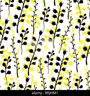 Florale nahtlose Muster. Vektor Natur hellen Hintergrund Stock Vektor
