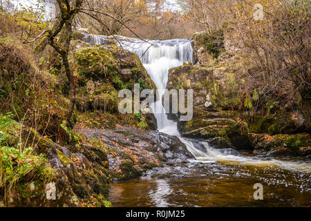 Aira Beck Wasserfall, Lake District, Cumbria, England Stockfoto