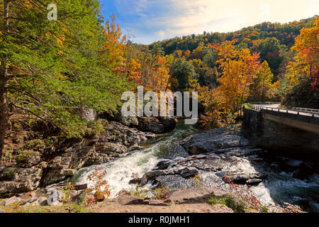 Die Waschbecken, Little River Road, Smoky Mountains National Park Stockfoto