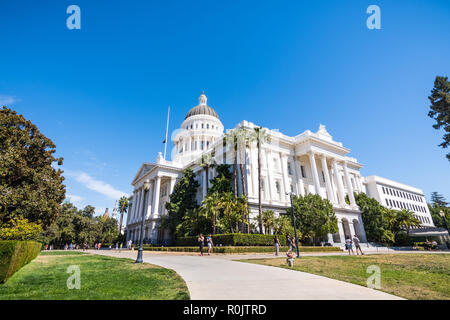 September 22, 2018 in Sacramento/CA/USA - California State Capitol Building und den umliegenden Park Stockfoto