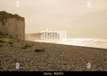 Criel sur Mer, Picardie Abendlicht Stockfoto