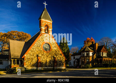 Christus Kirche bischöfliche Butterfische Street Historic District Butterfische, Connecticut, USA Stockfoto