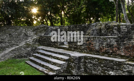 Cahal Pech ist eine Maya Standort in der Nähe von San Ignacio, Belize Stockfoto