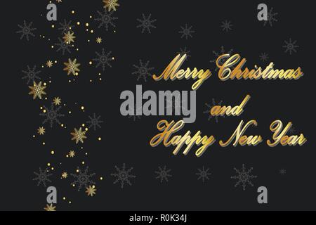 Frohe Weihnachten text Design Hintergrund Alphabet banner Vorlage für Grußkarten. Stock Vektor