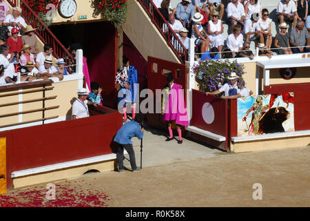 Corrida Goyesque in Bayonne, Pyrénées-atlantiques, Nouvelle-Aquitaine Stockfoto