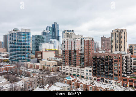 Multi Unit Eigentumswohnung Gebäude in der South Loop Nachbarschaft. Stockfoto