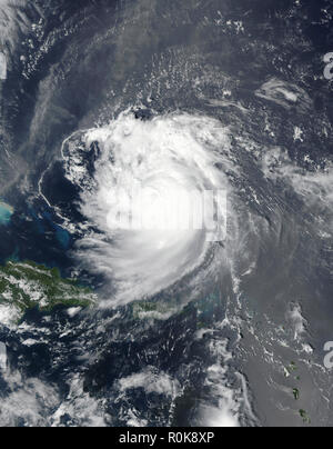 Hurricane Jose im Atlantischen Ozean Stockfoto