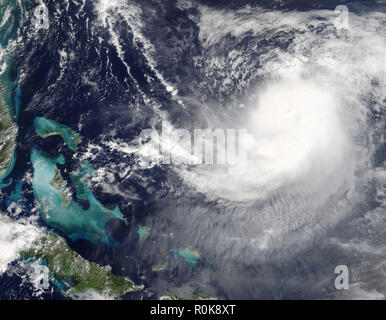 Hurricane Jose in den Atlantischen Ozean. Stockfoto