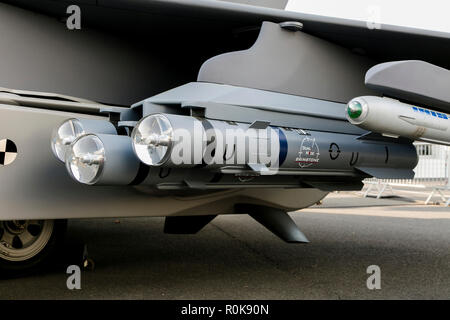 Dual-mode Schwefel Luft-Boden-Rakete auf einem Eurofighter. Stockfoto