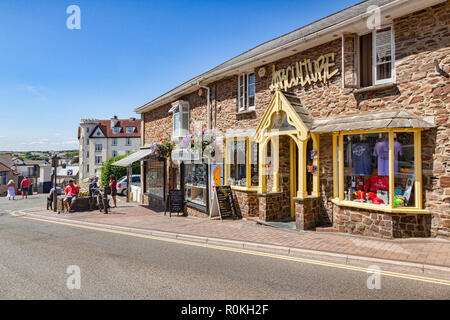 Vom 7. Juli 2018: Bude, Cornwall, UK-Airculture in Belle Anzeigen. Stockfoto