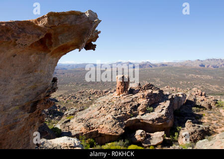 Blick auf das Malteserkreuz in der cederberg Mountains Stockfoto