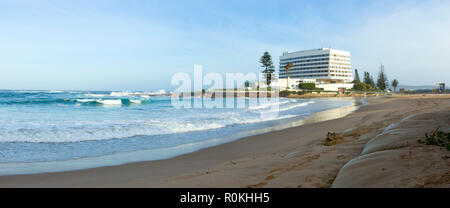 Panorama von Strand und Beacon Island Stockfoto