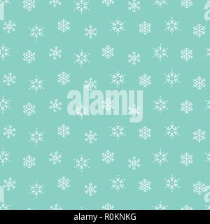 Schneeflocken Winter Weihnachten Muster nahtlose Hintergrund Stock Vektor