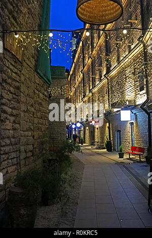 TALLINN, Estland - 29. AUGUST 2018: Moderne und dynamische Bezirk von Tallinn - rotermann Stadt Stockfoto