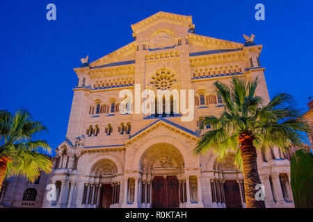 Die St.-Nikolaus-Kirche in Monaco auf der Französischen Riviera. Stockfoto