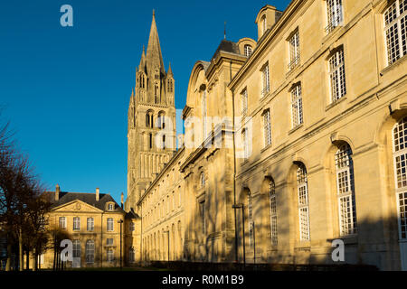 Die Abtei von Kirche Saint-Etienne, auch als Abbaye Aux Hommes 1063 gegründet bekannt Stockfoto