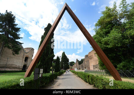 Die Bäder von Caracalla in Rom, Italien. Stockfoto