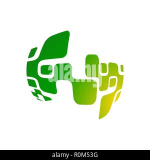 Abstrakte Sphäre Moleküle Design. Vector Illustration. Gruppe von Atomen für Chemie Konzept Stock Vektor