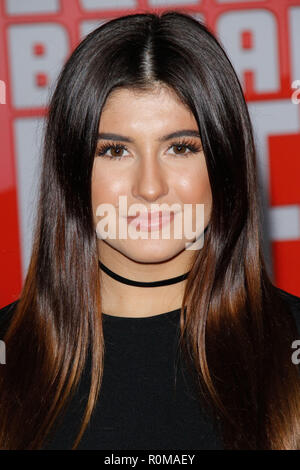 Los Angeles, USA. 5. Nov 2018. Hailie Deegan bei der Weltpremiere von Disney's "Ralph das Internet" am El Capitan Theatre in Hollywood, CA, November 5, 2018 gehaltenen Pausen. Foto von Joseph Martinez/PictureLux Credit: PictureLux/Hollywood Archiv/Alamy leben Nachrichten Stockfoto