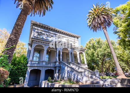 September 23, 2018 in Sacramento/CA/USA - Eine der alten Gebäude Alte Crocker Art Museum in der Innenstadt von Sacramento Stockfoto