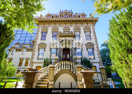 September 23, 2018 in Sacramento/CA/USA - Außenansicht des Leland Stanford Herrenhaus in der Innenstadt von Sacramento entfernt. Stockfoto