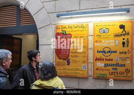 La Faim les Haricots, Vegetarisch, Restaurant, in, Mitte, der, Toulouse, Stadt, Haute-Garonne, Süden, von, Frankreich, Royal, Französisch, essen, essen, essen, Europa, Europäischen, Stockfoto