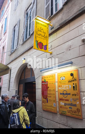 La Faim les Haricots, Vegetarisch, Restaurant, in, Mitte, der, Toulouse, Stadt, Haute-Garonne, Süden, von, Frankreich, Royal, Französisch, essen, essen, essen, Europa, Europäischen, Stockfoto