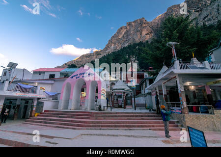 Gangotri Tempel Ghat - Uttrakhand Stockfoto